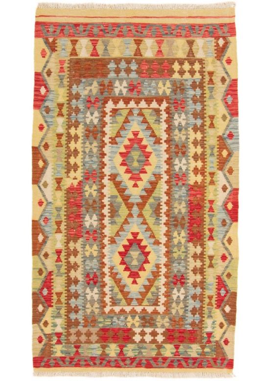 Vloerkleed Plat Geweven Kilim Afghan