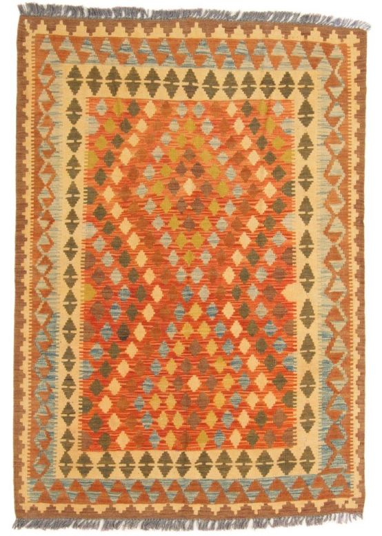 Vloerkleed Plat Geweven Kilim Afghan