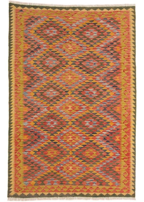 Vloerkleed Plat Geweven Kilim Afghan