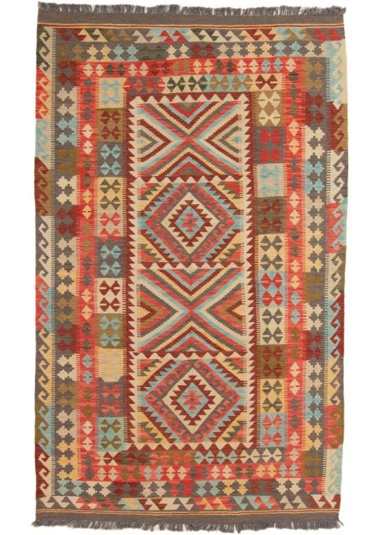 Vloerkleed Plat Geweven Kilim Afghan