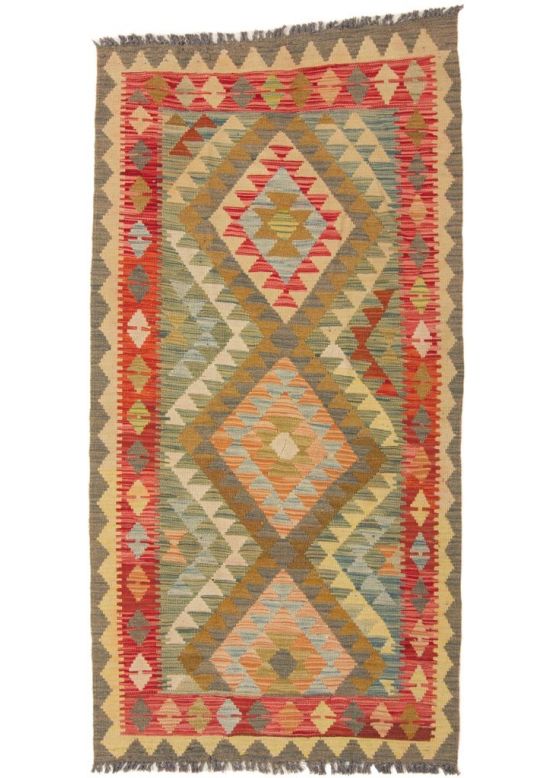 Vloerkleed Plat Geweven Kilim Afghan