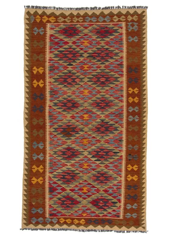 Vloerkleed Plat Geweven Kilim Afghan