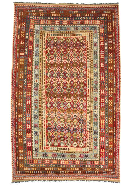 Vloerkleed Plat Geweven Kilim Afghan