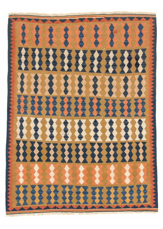 Vloerkleed Plat Geweven Kilim Qashqai