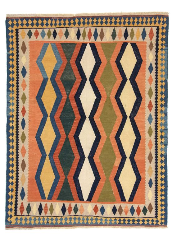 Vloerkleed Plat Geweven Kilim Qashqai