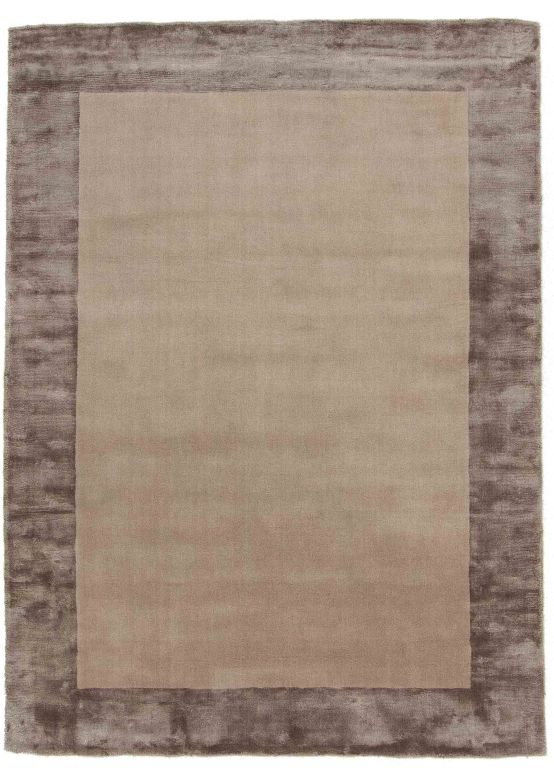 Viscose Vloerkleed Visconti Border Beige