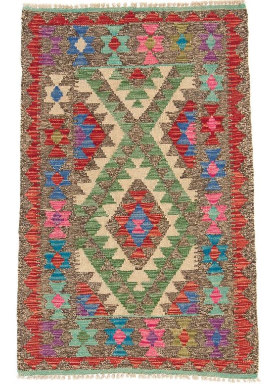 Vloerkleed Plat Geweven Kilim Afghan