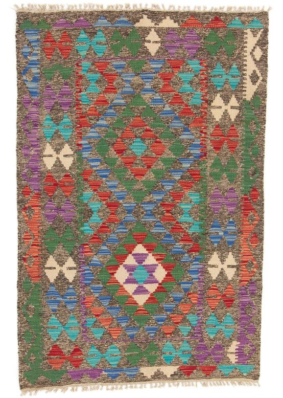 Vloerkleed Plat Geweven Kilim Afghan