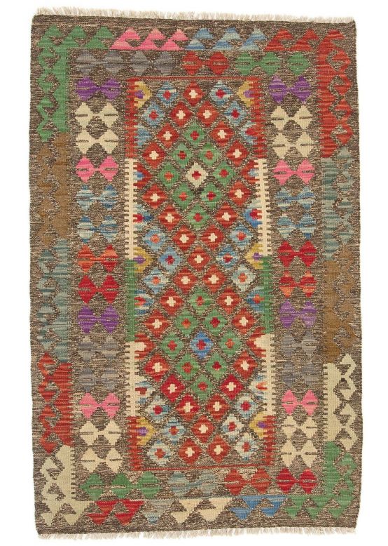 Vloerkleed Plat Geweven Kilim Afghan