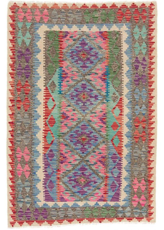 Vloerkleed Plat Geweven Kilim Afghan