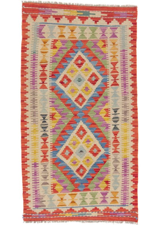 Vloerkleed Plat Geweven Kilim Afghan