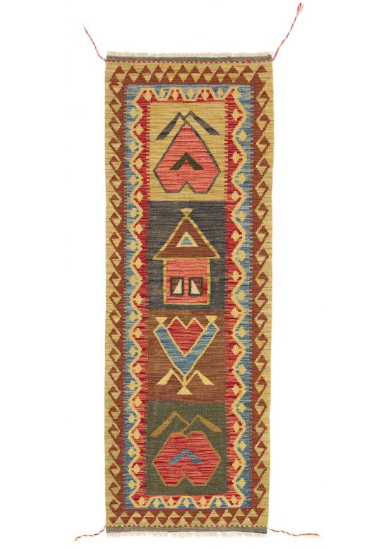 Vloerkleed Plat Geweven Kilim Afghan