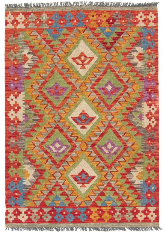 Vloerkleed Plat Geweven Kilim Afghan