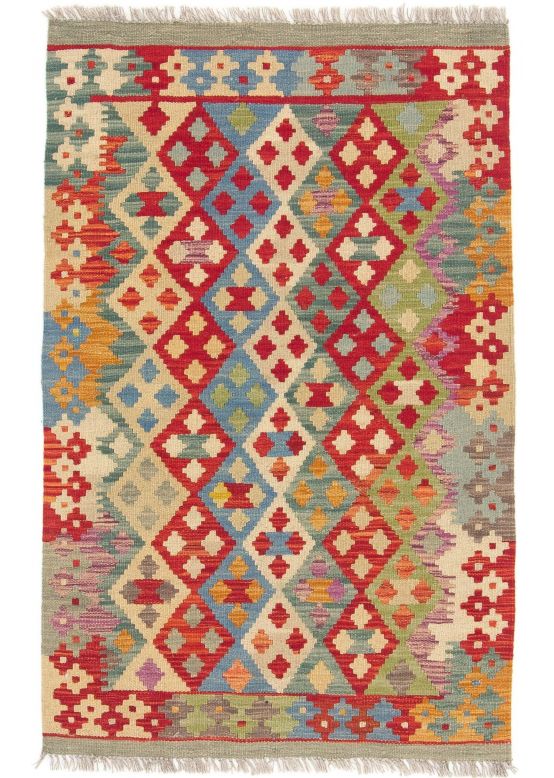 Vloerkleed Plat Geweven Kilim Afghan