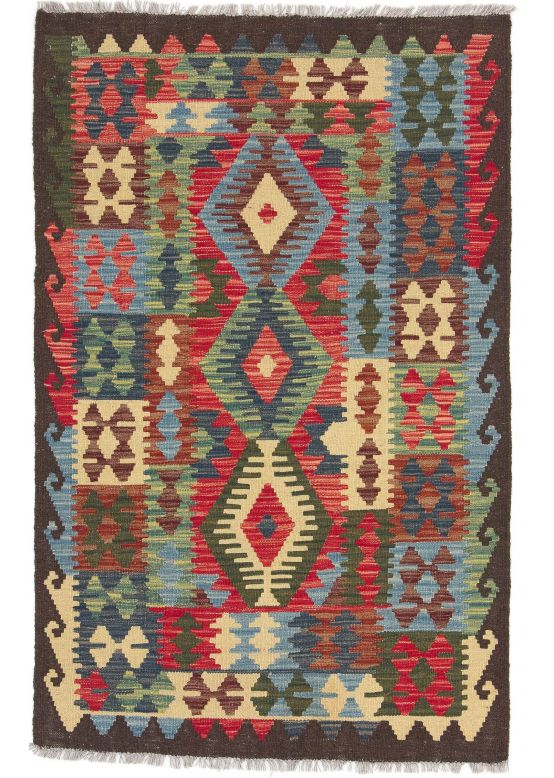 Vloerkleed Plat Geweven Kilim Afghan