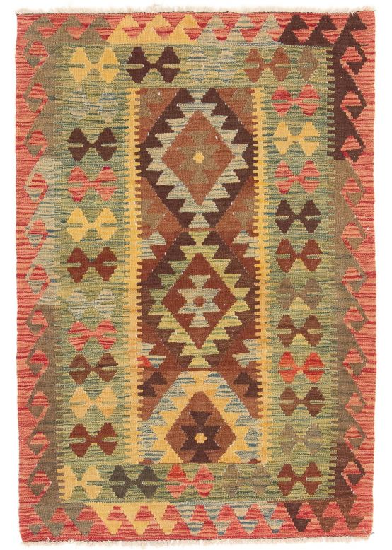 Vloerkleed Plat Geweven Kilim Afghan