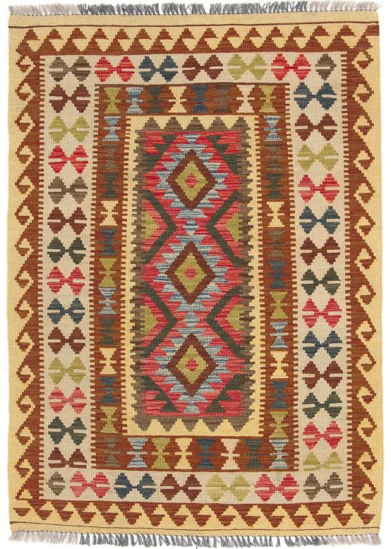 Vloerkleed Plat Geweven Kilim Afghan