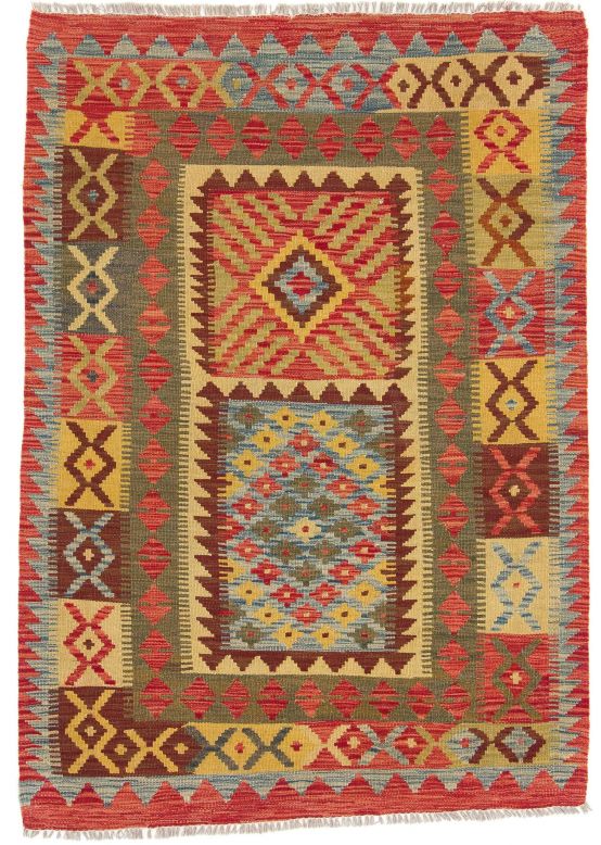 Vloerkleed Plat Geweven Kilim Afghan