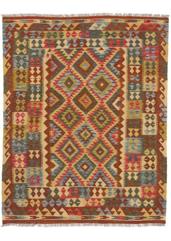 Vloerkleed Plat Geweven Kilim Afghan