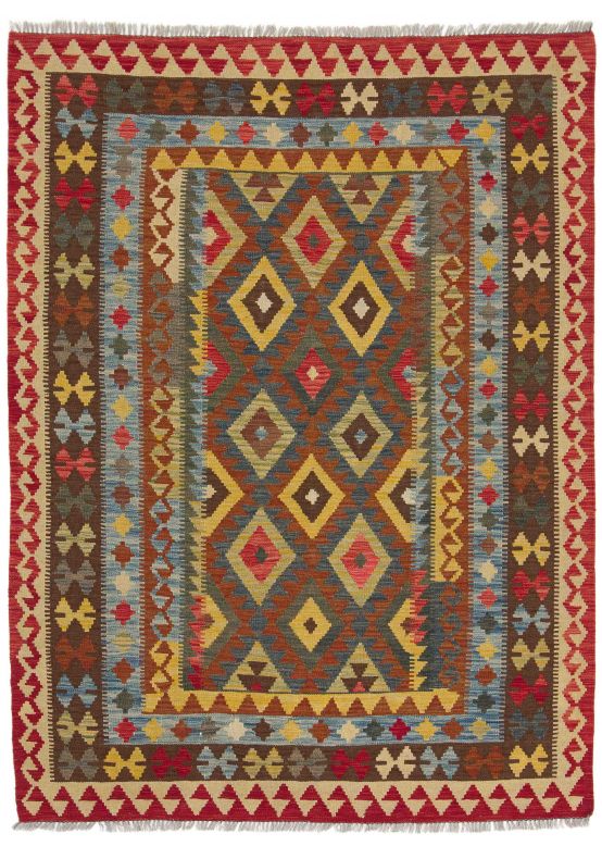 Vloerkleed Plat Geweven Kilim Afghan