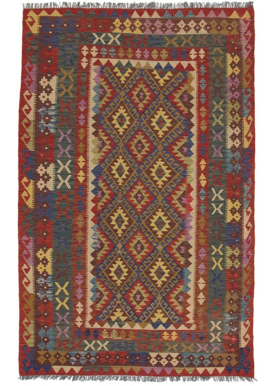 Vloerkleed Plat Geweven Kilim Afghan