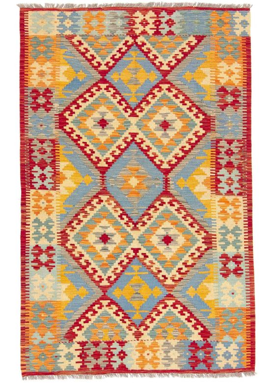 Vloerkleed Plat Geweven Kilim Afghan