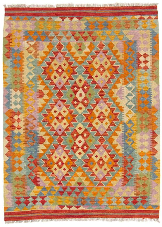 Vloerkleed Plat Geweven Kilim Afghan