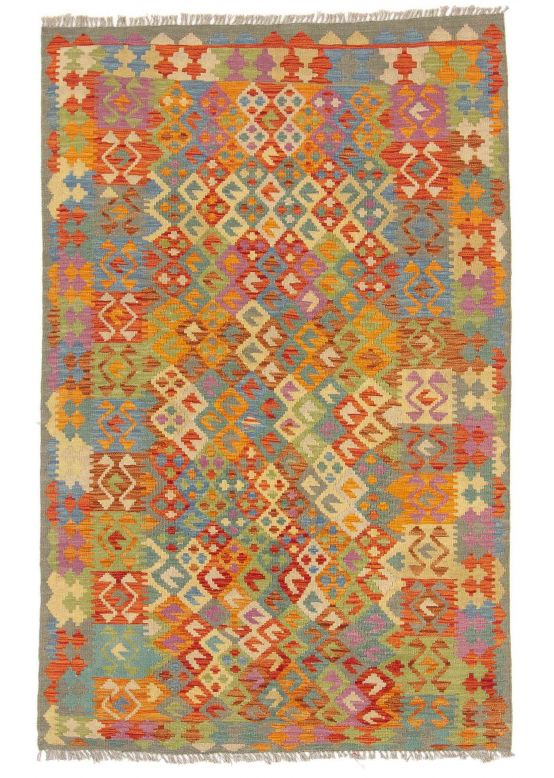 Vloerkleed Plat Geweven Kilim Afghan