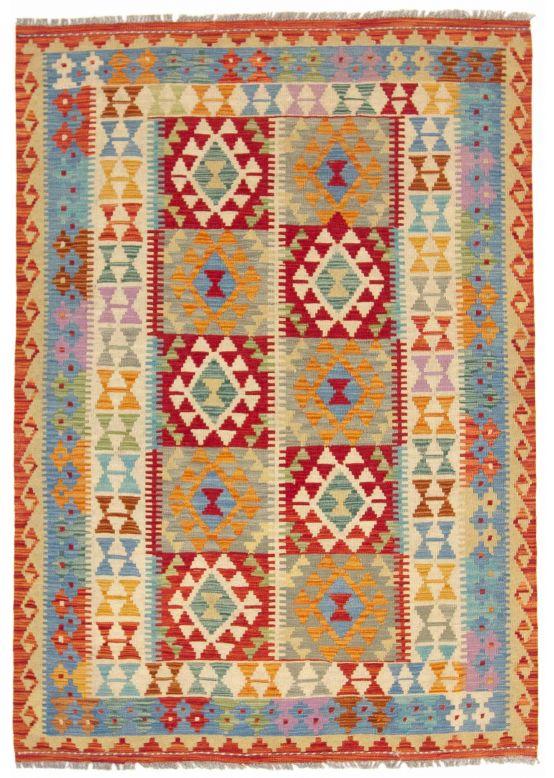 Vloerkleed Plat Geweven Kilim Afghan