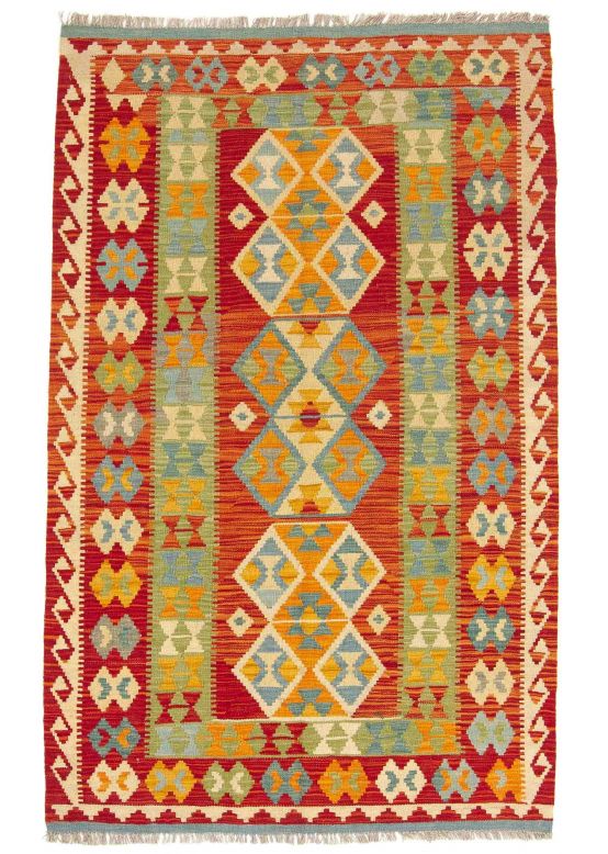 Vloerkleed Plat Geweven Kilim Afghan