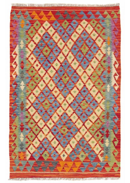 Vloerkleed Plat Geweven Kilim Afghan