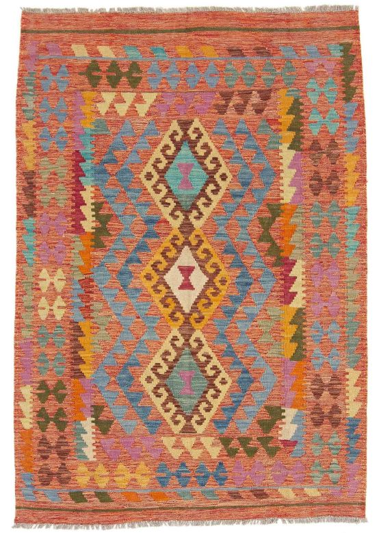 Vloerkleed Plat Geweven Kilim Afghan