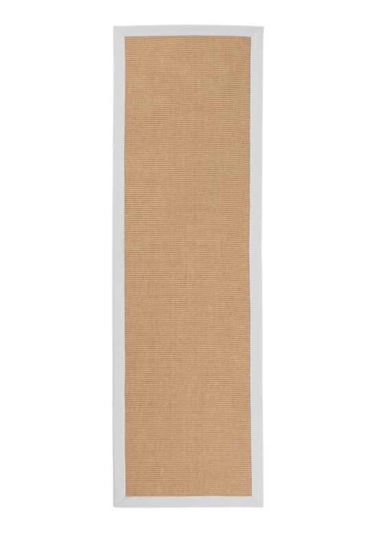 Vloerkleed Sisal Loper Wit