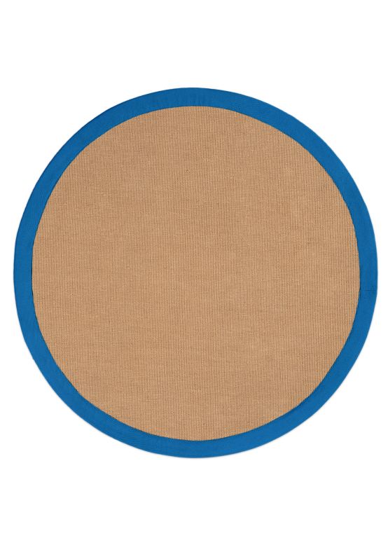 Vloerkleed Sisal rond Blauw
