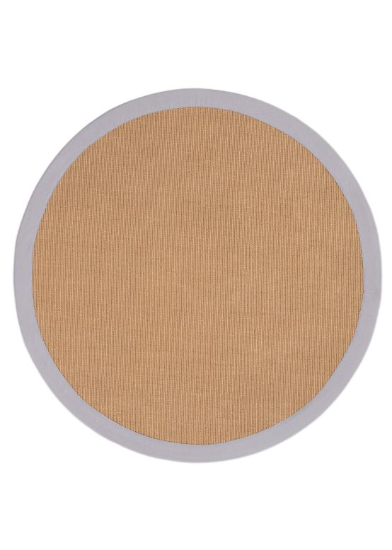 Vloerkleed Sisal rond Lichtgrijs