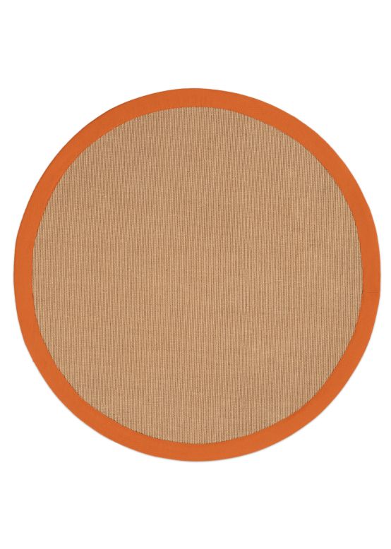 Vloerkleed Sisal rond Oranje