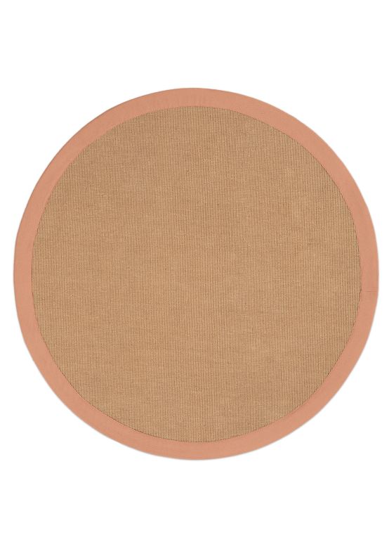 Vloerkleed Sisal rond Perzik