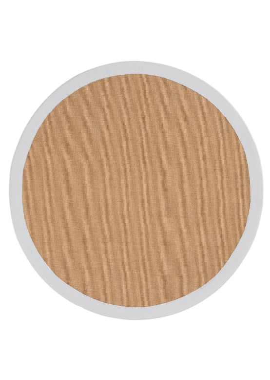 Vloerkleed Sisal rond Wit