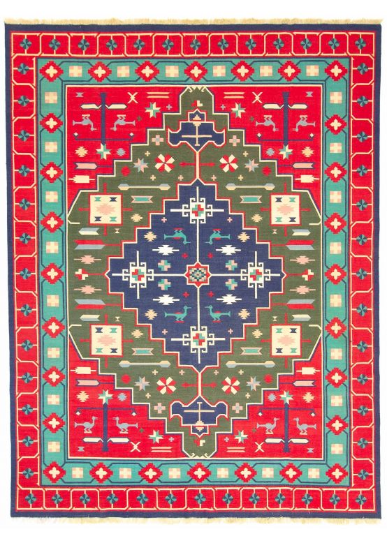 Vloerkleed Plat Geweven Kilim India