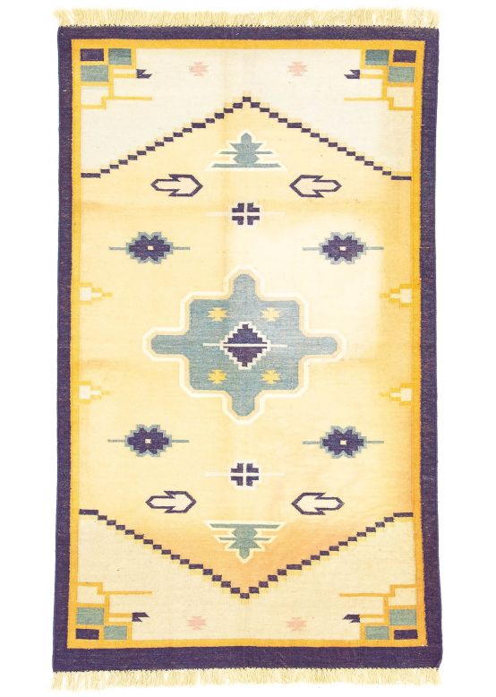 Vloerkleed Plat Geweven Kilim India