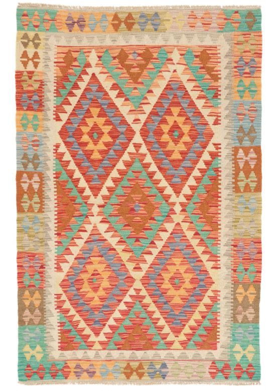 Vloerkleed Plat Geweven Kilim Afghan