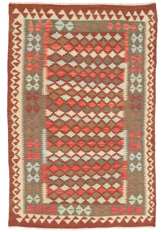 Vloerkleed Plat Geweven Kilim Afghan