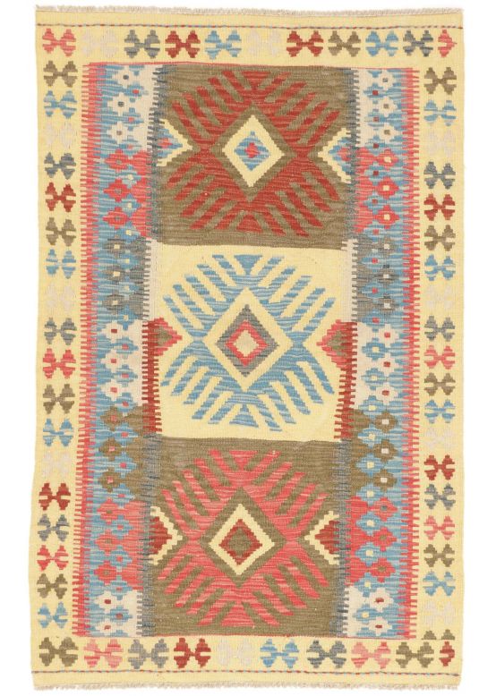 Vloerkleed Plat Geweven Kilim Afghan