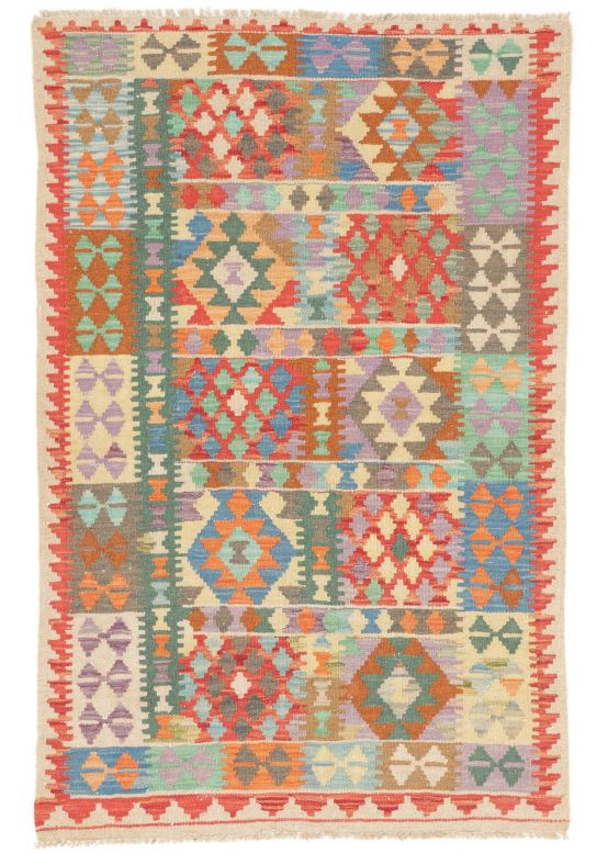 Vloerkleed Plat Geweven Kilim Afghan