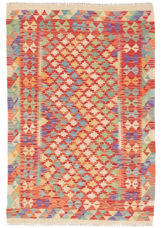 Vloerkleed Plat Geweven Kilim Afghan