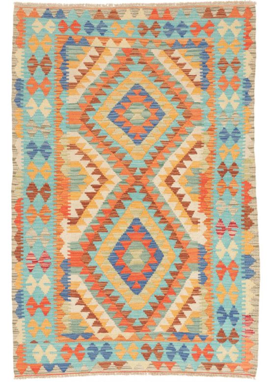 Vloerkleed Plat Geweven Kilim Afghan