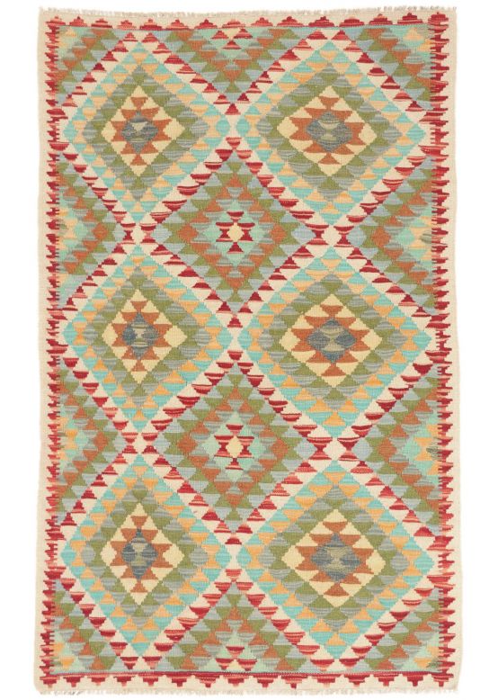 Vloerkleed Plat Geweven Kilim Afghan