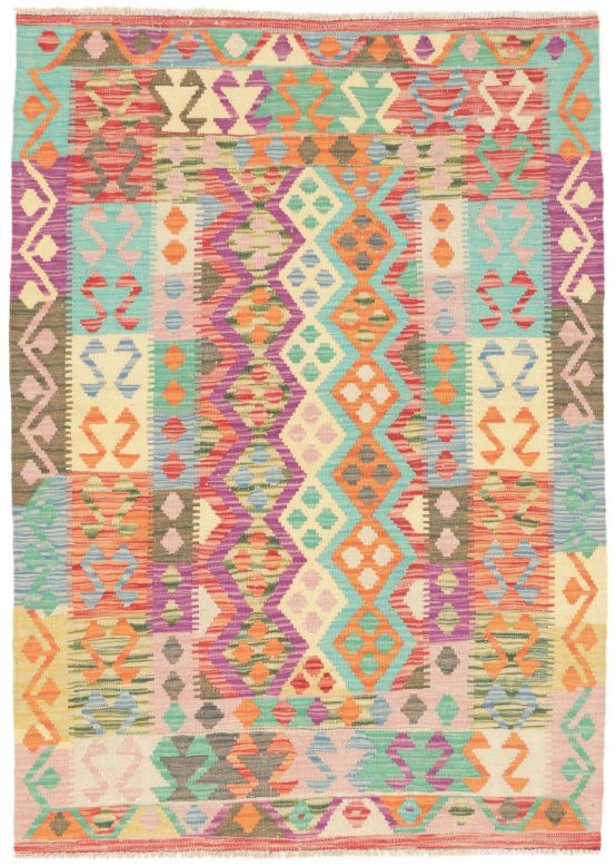 Vloerkleed Plat Geweven Kilim Afghan