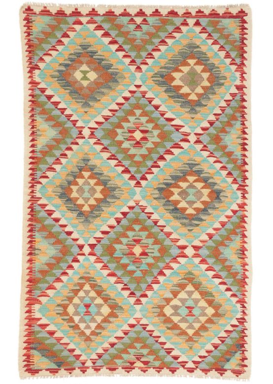 Vloerkleed Plat Geweven Kilim Afghan
