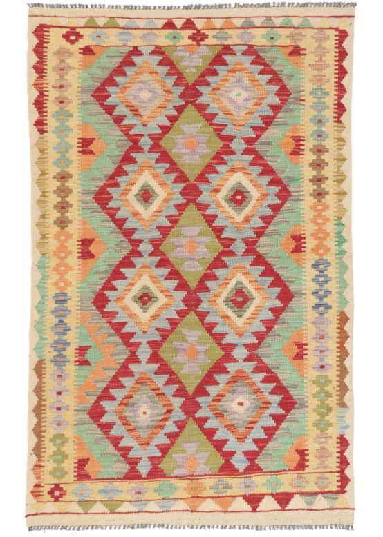 Vloerkleed Plat Geweven Kilim Afghan